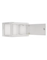 LANBERG Wall mount cabinet 19inch 6U 600x450 steel doors grey flat pack - nr 59