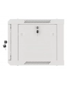 LANBERG Wall mount cabinet 19inch 6U 600x450 steel doors grey flat pack - nr 61