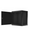 LANBERG Szafa wisząc 19inch 12U 600x450 drzwi metalowe czarna flat pack - nr 41