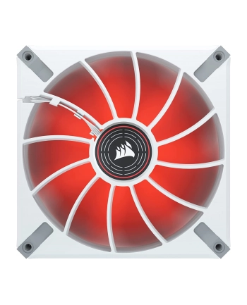 CORSAIR ML140 LED ELITE WHITE 140mm Magnetic Levitation Red LED Fan with AirGuide Single Pack nr 2