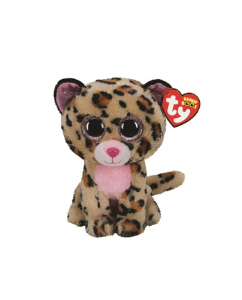 ty inc. TY BEANIE BOOS LIVVIE brązowo/różowy leopard 24cm 36490 TY