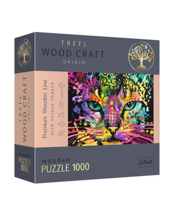 Puzzle 1000el drewniane - Kolorowe koty 20148 Trefl nr 2