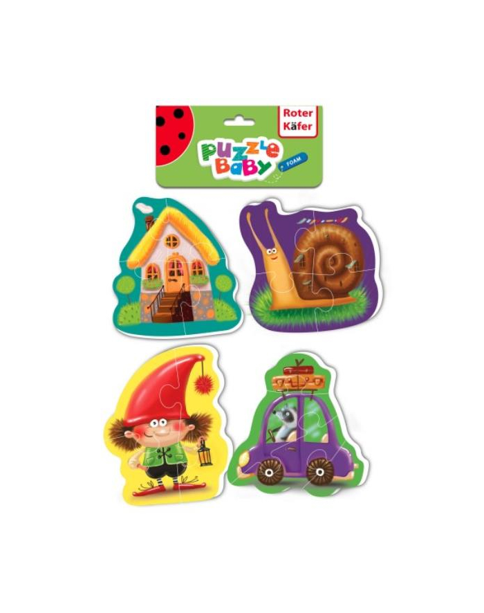 czerwonyer kafer Baby puzzle piankowe Bajkowe ze skrzatem RK6010-02 główny