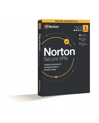 Oprogramowanie Norton Secure VPN PL 1 użytkownik,  1 urządzenie, 1 rok 21420123