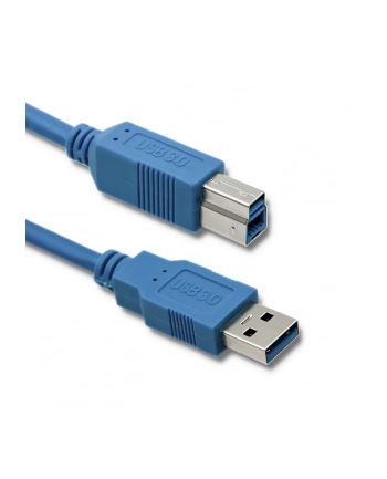 qoltec Kabel USB 3.0 do drukarki A męski | B męski | 2m nr 2