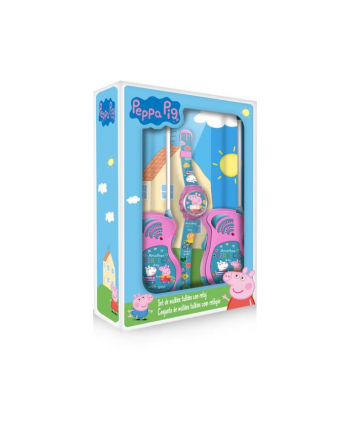 Zestaw Walkie talkie z zegarkiem cyfrowym Świnka Peppa. Peppa Pig PP17047 Kids Euroswan
