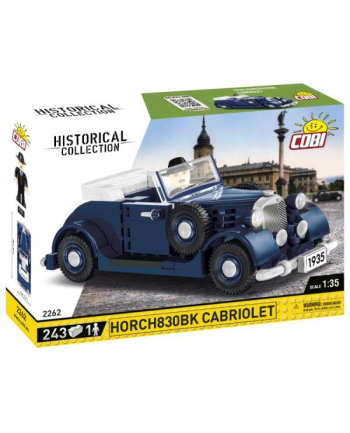 COBI 2262 Historical Collection WWII samochód 1639 Cabriolet HORCH830Bk 243 klocki