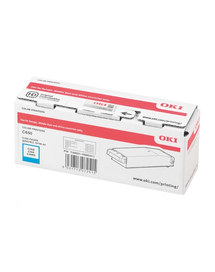 oki Toner do C650 CYAN 09006127 6k główny