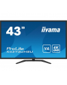 iiyama Monitor wielkoformatowy 43 cale X4373UHSU-B1 4K, VA, 2xHDMI, DP, mDP, 3ms, 2x7W, USBx4 - nr 1