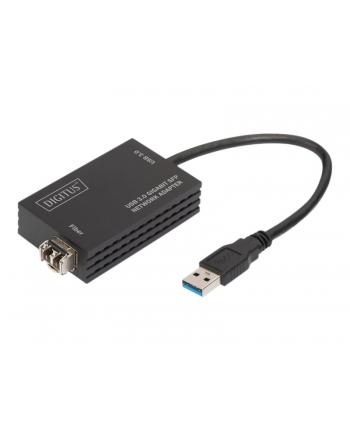 digitus Karta sieciowa przewodowa USB 3.0 A do RJ45 Gigabit SFP Ethernet 1 Gbps Fiber Chipset RTL8153