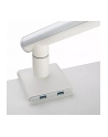 art Uchwyt biurkowy gazowy do 1 monitora LED/LCD 17-32' L-19GD 2-9kg 2xUSB 3.0 Premium Aluminiowy - nr 23