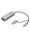 digitus Karta sieciowa przewodowa USB 3.1 Typ C + USB A do 1x RJ45 2.5 Gigabit Ethernet 10/100/1000/2500Mbps - nr 12