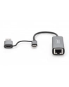 digitus Karta sieciowa przewodowa USB 3.1 Typ C + USB A do 1x RJ45 2.5 Gigabit Ethernet 10/100/1000/2500Mbps - nr 52