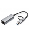 digitus Karta sieciowa przewodowa USB 3.1 Typ C + USB A do 1x RJ45 2.5 Gigabit Ethernet 10/100/1000/2500Mbps - nr 57