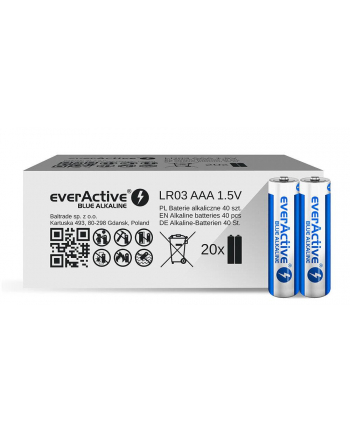 everactive Baterie LR03/AAA Blue Alkaline40 szt. Edycja limitowana