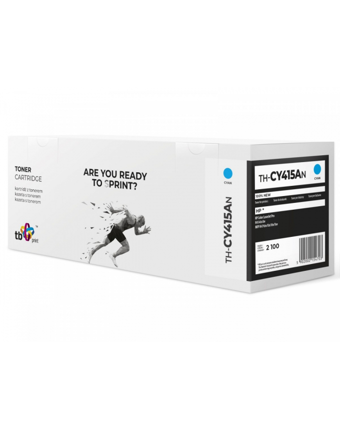 tb print Toner do HP Color LJ Pro W2031A TH-CY415AN 100% nowy cyan główny