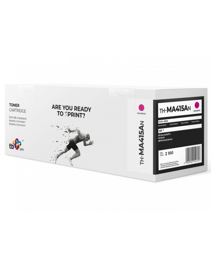 tb print Toner do HP Color LJ Pro W2033A TH-MA415AN 100% nowy magenta główny