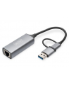 digitus Karta sieciowa przewodowa USB 3.1 Typ C + USB A do 1x RJ45 2.5 Gigabit Ethernet 10/100/1000/2500Mbps - nr 63