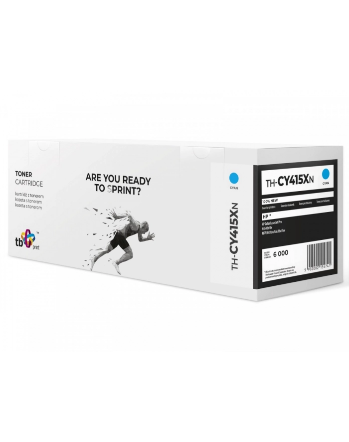 tb print Toner do HP Color LJ Pro W2031X TH-CY415XN 100% nowy cyan główny