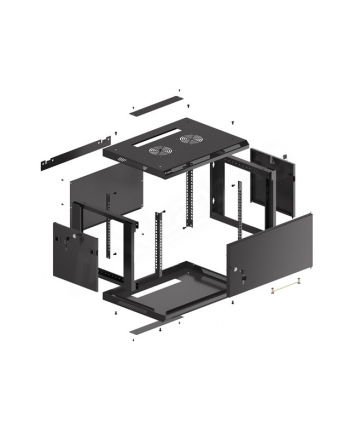 Szafa wisząca 19 6U 600x450 cz WF01-6406-00B