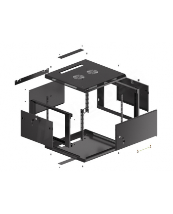 Szafa wisząca 19 6U 600x600 cz WF01-6606-00B