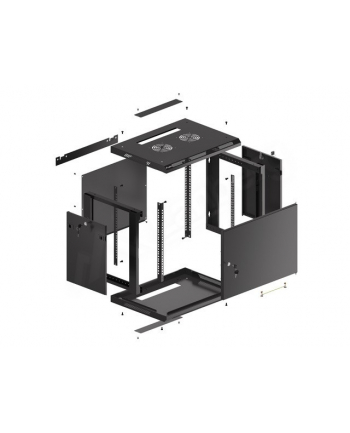 Szafa wisząca 19 6U 600x450 cz WF01-6409-00B