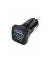 C0051 Black Ładowarka samochodowa 2xUSB Quick Charge 3.0 30W - nr 1