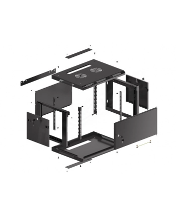 Szafa wisząca 19 6U 600x450 cz WF01-6406-00B nr 1