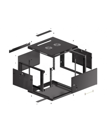 Szafa wisząca 19 6U 600x600 cz WF01-6606-00B nr 2