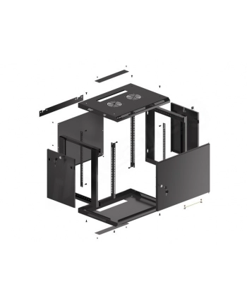 Szafa wisząca 19 6U 600x450 cz WF01-6409-00B nr 2
