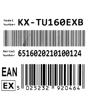 panasonic Telefon dla seniora KX-TU160  Czarny nr 1
