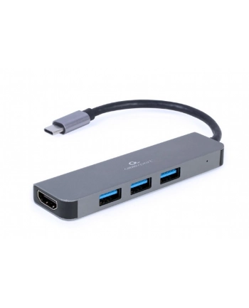 GEMBIRD A-CM-COMBO2-01 Multi Port Adapter USB Type C 2in1 HUB USB HDMI