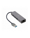 GEMBIRD A-AMU3-LAN-01 Adapter USB-AM do LAN Gigabit HUB USB 3.0 x3 czarny - nr 5