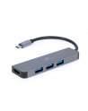 GEMBIRD A-CM-COMBO2-01 Multi Port Adapter USB Type C 2in1 HUB USB HDMI - nr 4