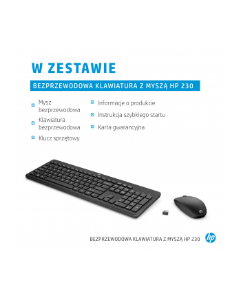 hp inc. HP 230 Wireless Mouse + Keyboard Combo White