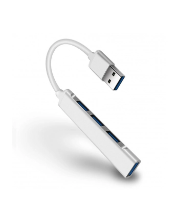 IBOX IUH3FAS Hub USB3.0 + USB 2.0 Silver nr 2