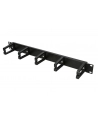 EXTRALINK organizer kabli 1U czarny plastikowe wsporniki - nr 2