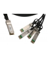 EXTRALINK QSFP+ DAC kabel 40G do 4x 10G SFP+ 3m - nr 2