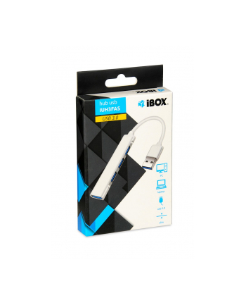 IBOX IUH3FAS Hub USB3.0 + USB 2.0 Silver