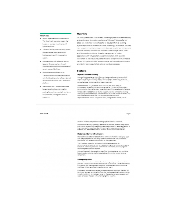 hewlett packard enterprise HPE Microsoft Windows Server 2022 16-core Datacenter Reseller Option Kit en/cs/pl/ru/sv SW