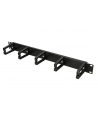 EXTRALINK organizer kabli 1U czarny plastikowe wsporniki - nr 2