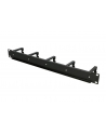 EXTRALINK organizer kabli 1U czarny plastikowe wsporniki - nr 3