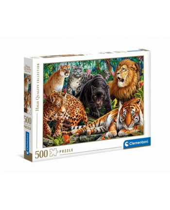 Clementoni Puzzle 500el Dzikie koty 35126