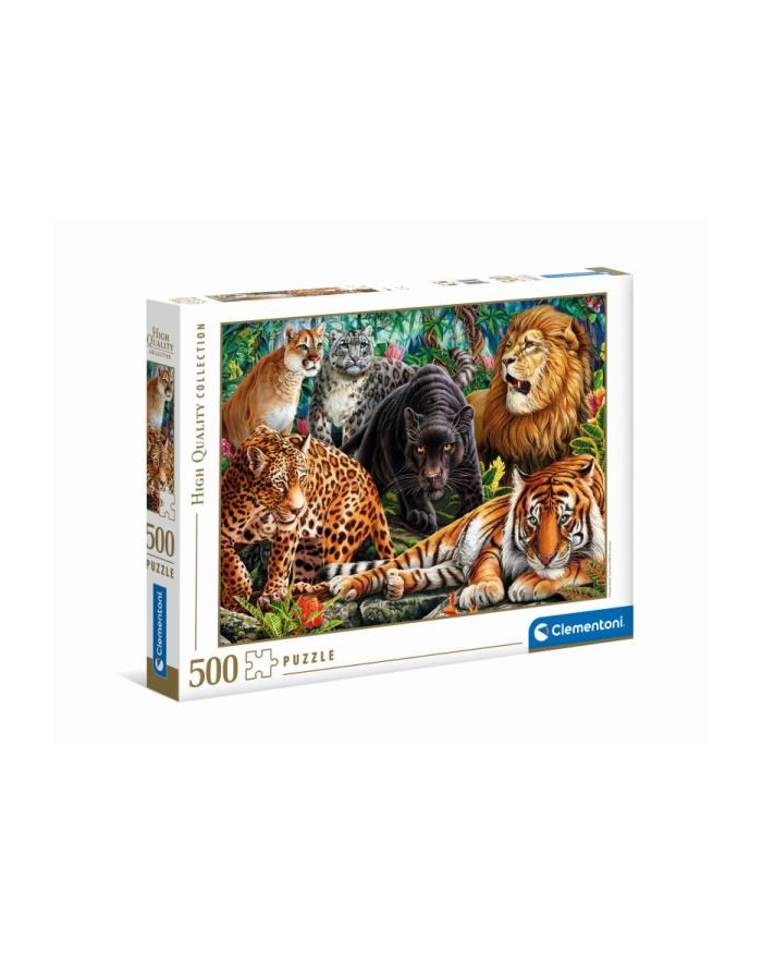 Clementoni Puzzle 500el Dzikie koty 35126 główny