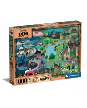 Clementoni Puzzle 1000el 101 Dalmatyńczyków. Disney 39665