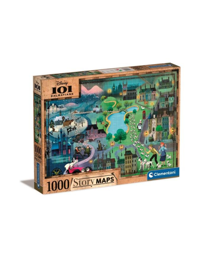 Clementoni Puzzle 1000el 101 Dalmatyńczyków. Disney 39665 główny