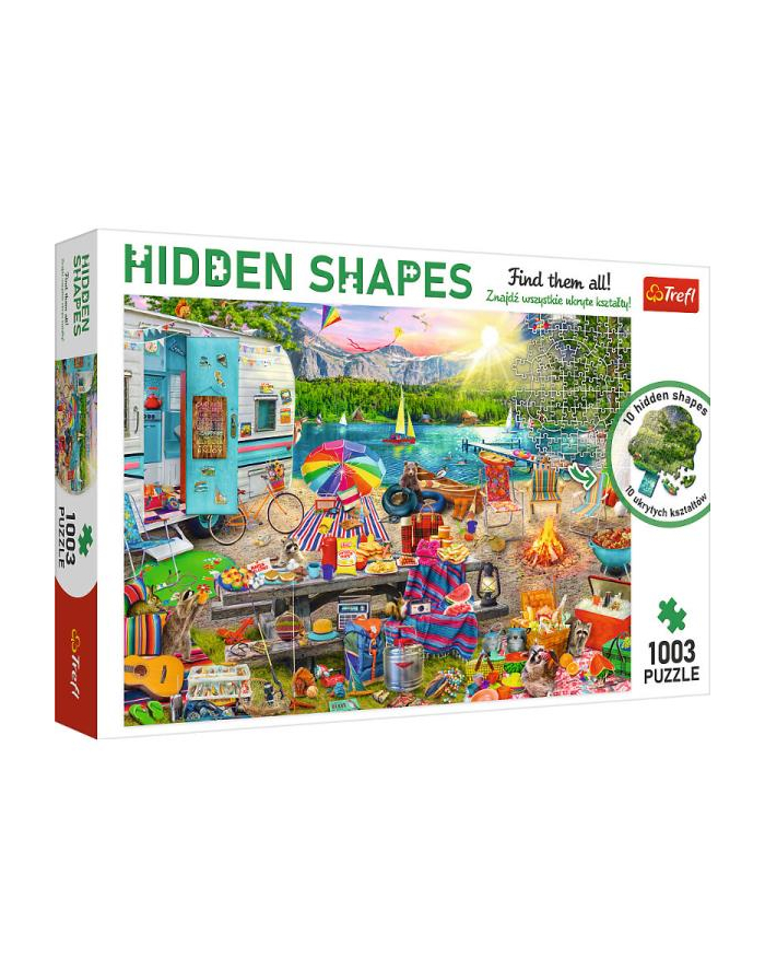 Puzzle 1000el Wycieczka kamperem. Ukryte kształty. 10677 Trefl główny