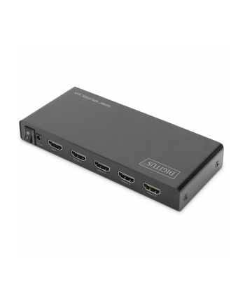 digitus Rozdzielacz (Splitter) HDMI 4-portowy 4K 60Hz UHD 3D HDR HDCP 2.2 audio downscaling