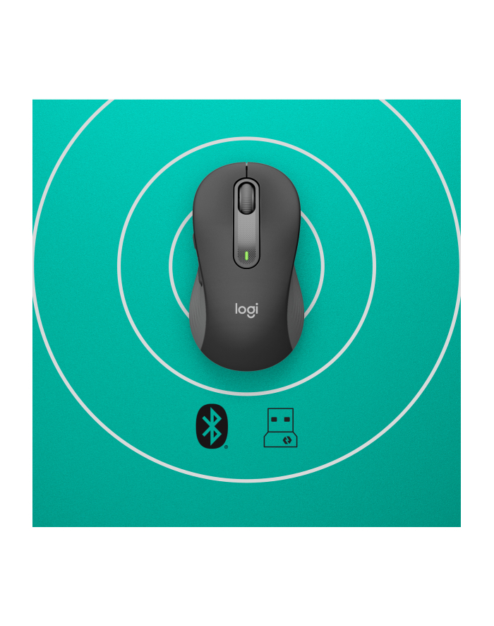 logitech Mysz bezprzewodowa Signature M650 L grafitowy główny