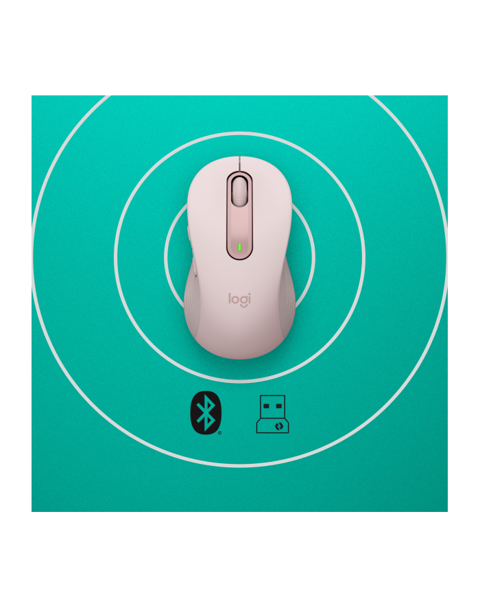 logitech Mysz bezprzewodowa Signature M650 L różowy  910-006237 główny